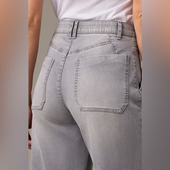 Wit & Wisdom Light Gray Wide-Leg Jeans - Picture 4 of 10